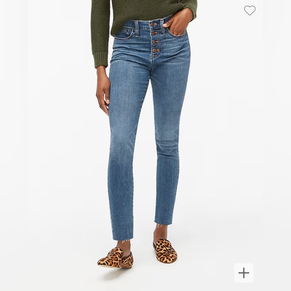 J.Crew Factory Size 27 10” High Rise Skinny Button Fly Jeans